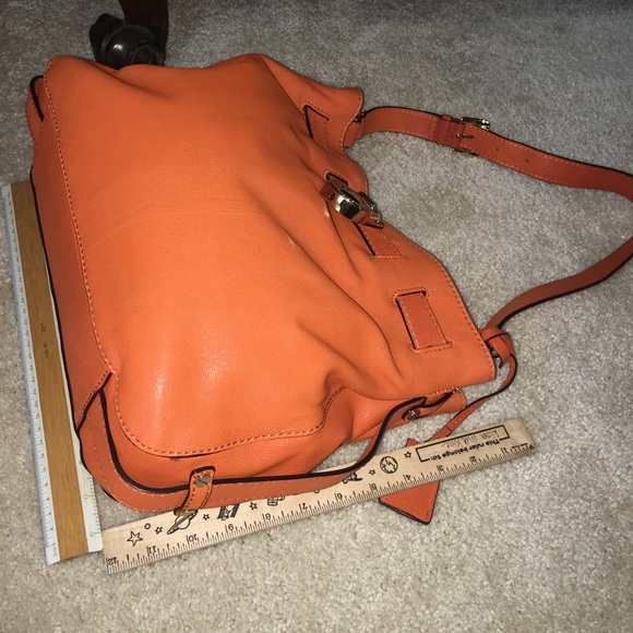 Michael Kors pumpkin leather handbag, NWOT - Picture 5 of 6